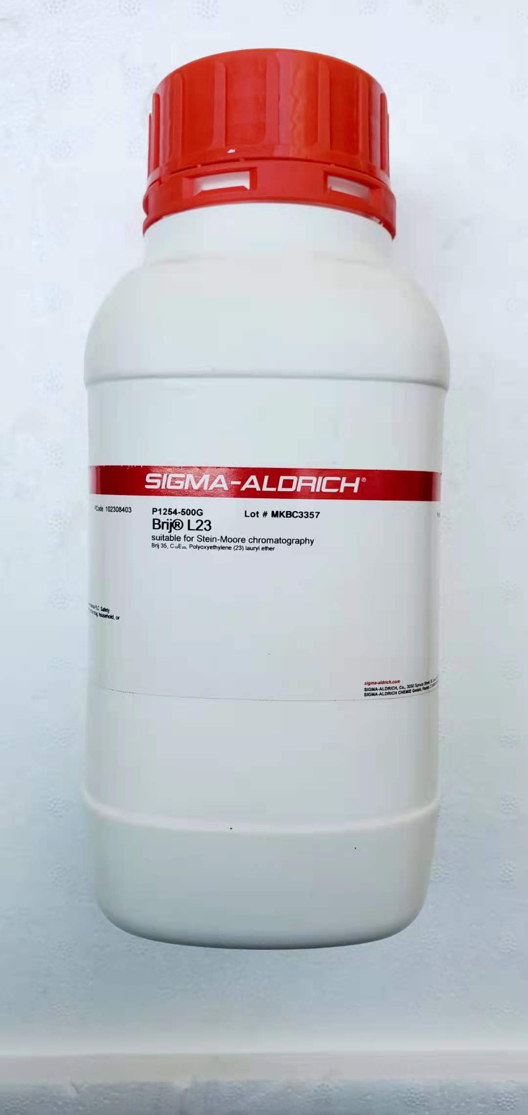Brij® L23   C12E23, 聚氧乙烯(23)月桂醚     P1254