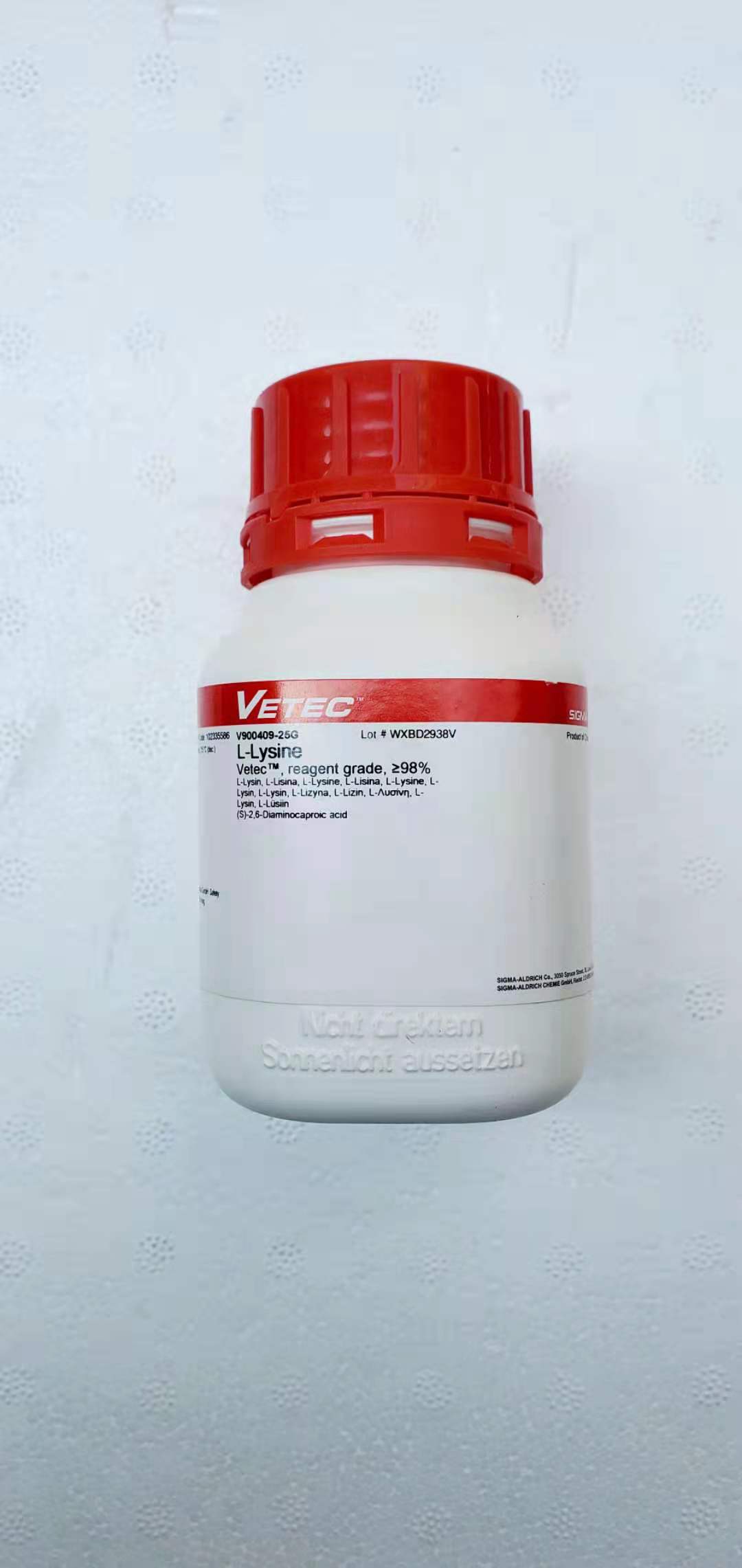 L -赖氨酸， (S)-2,6-二氨基己酸  V900409