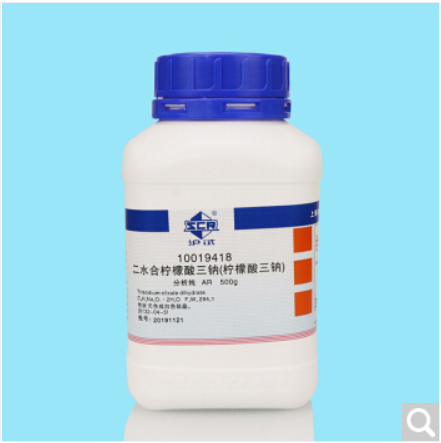 柠檬酸三钠，二水 AR（沪试），≥99.0% | 500g  10019418